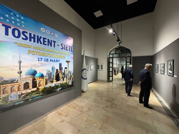 “Toshkent – Sietl yarim asrlik birodar shaharlar” fotoko‘rgazmasi ochildi.