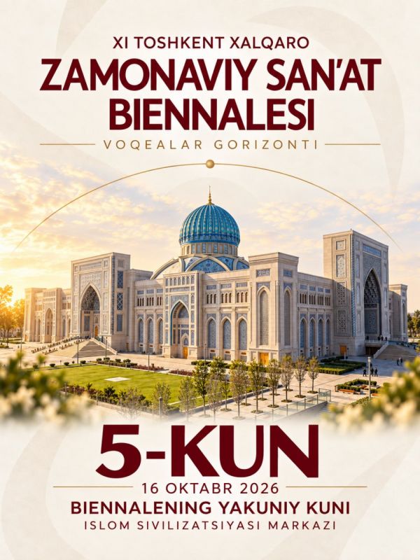 I TOSHKENT XALQARO ZAMONAVIY SAN’AT BIENNALESI — 5-KUN