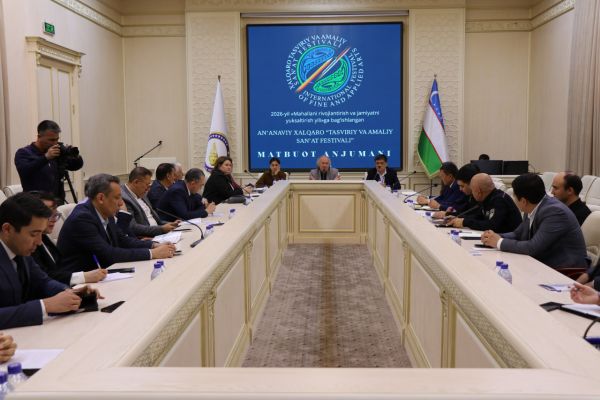 Xalqaro an’anaviy tasviriy va amaliy san’at festivali oldidan  matbuot anjumani bo‘lib o‘tdi.