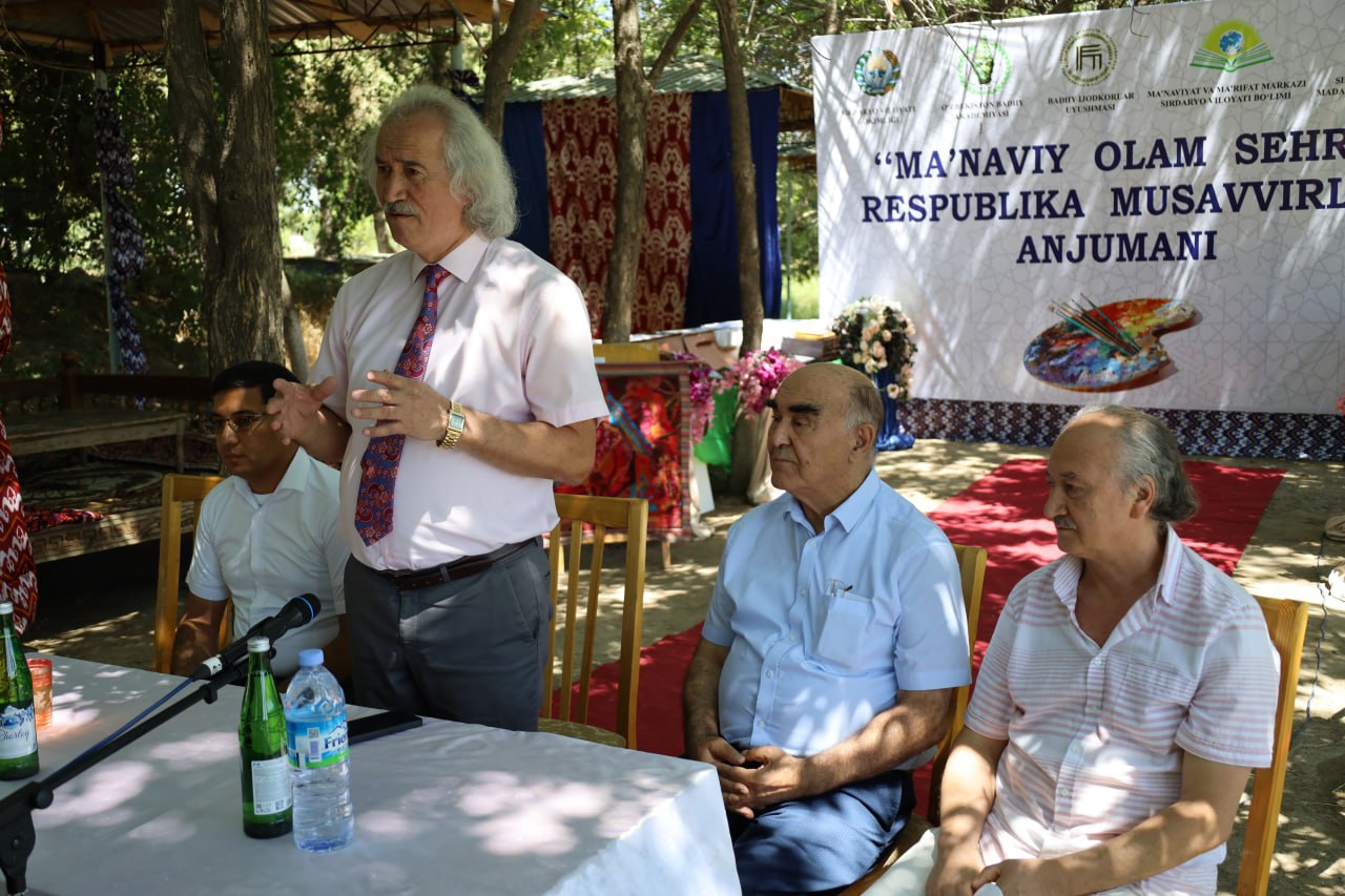 Sirdaryo bo‘yidagi Ecoturizm dam olish maskanida  "Ma'naviy olam sehri"  Respublika musavvirlar anjumani bo‘lib o‘tdi.