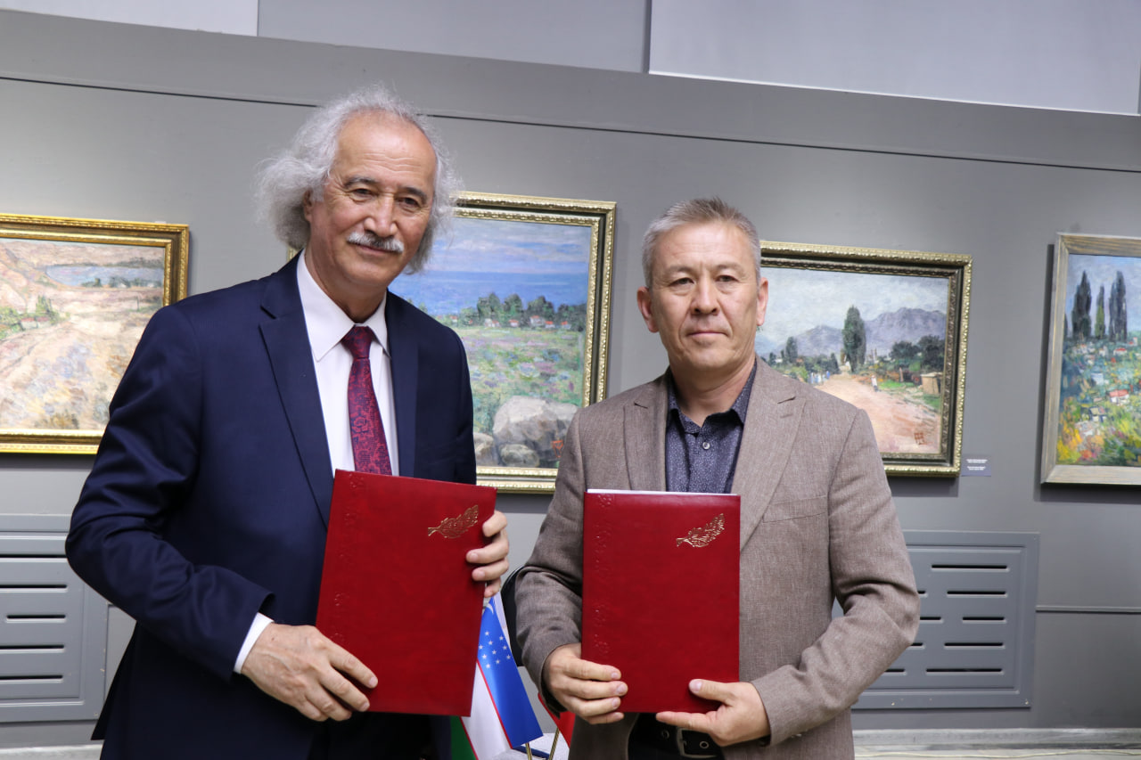 Toshkentda taniqli qirg‘iz rassomi Talgat Mirrahimovning keng ko‘lamli retrospektiv ko‘rgazmasi ochildi