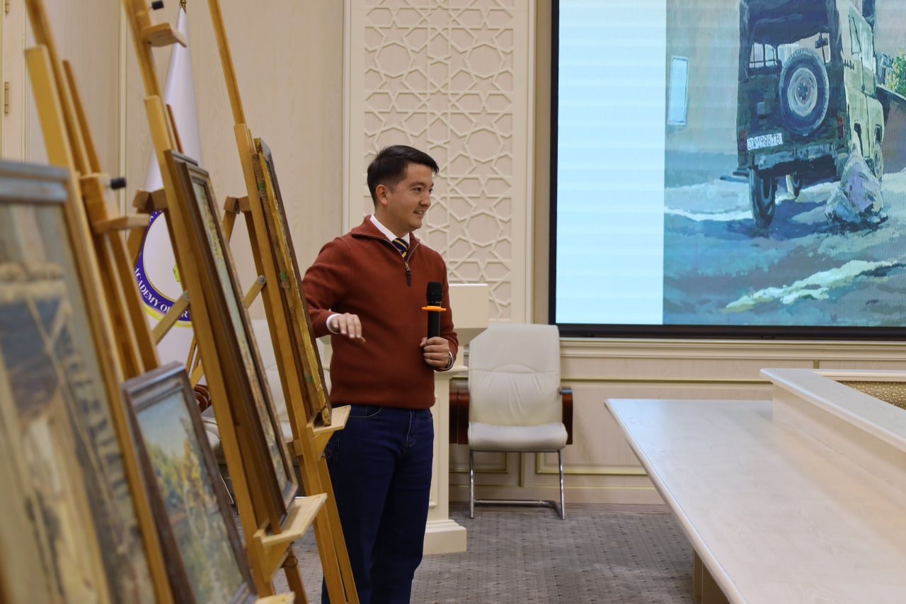 Rassomlik mahorat ustaxonasida stajyor-tadqiqotchilikda o‘qishga talabgorlar suhbatdan o‘tkazildi.