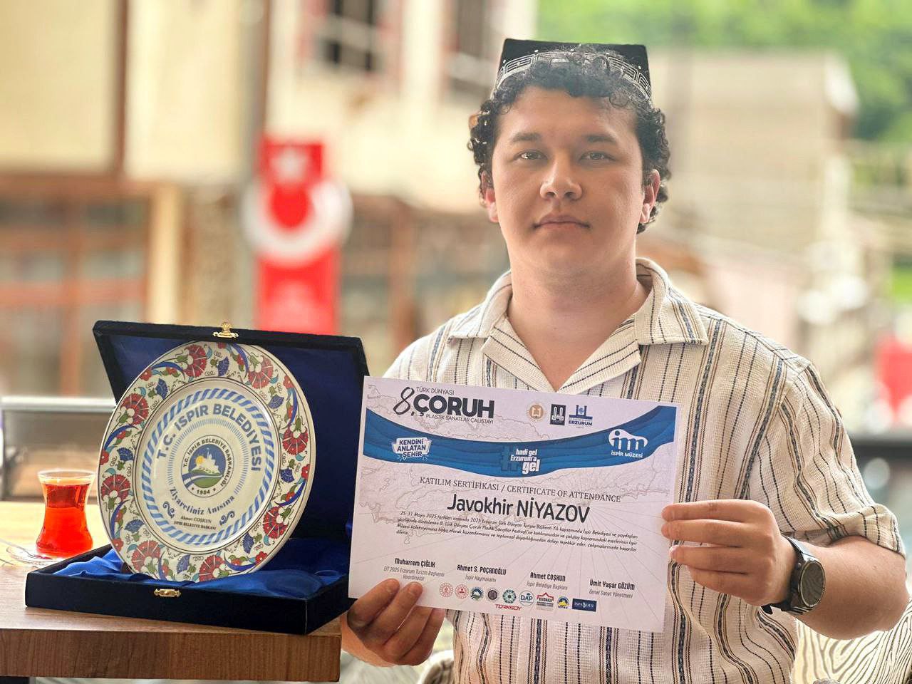 Isteʼdodli rassomimiz Turkiya bo'lib o'tgan turkiy davlatlar rassomlari simpoziumida faol ishtirok etdi