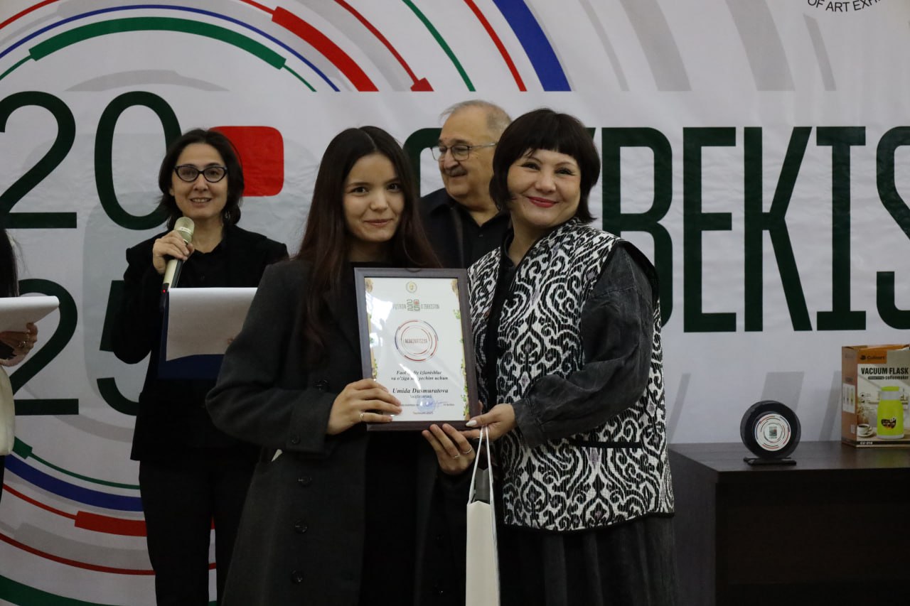 “Navqiron O‘zbekiston – 2025” Respublika yoshlar ko‘rgazma–tanlovining yopilishi hamda g‘oliblarni tantanali taqdirlash marosimi bo‘lib o‘tdi.