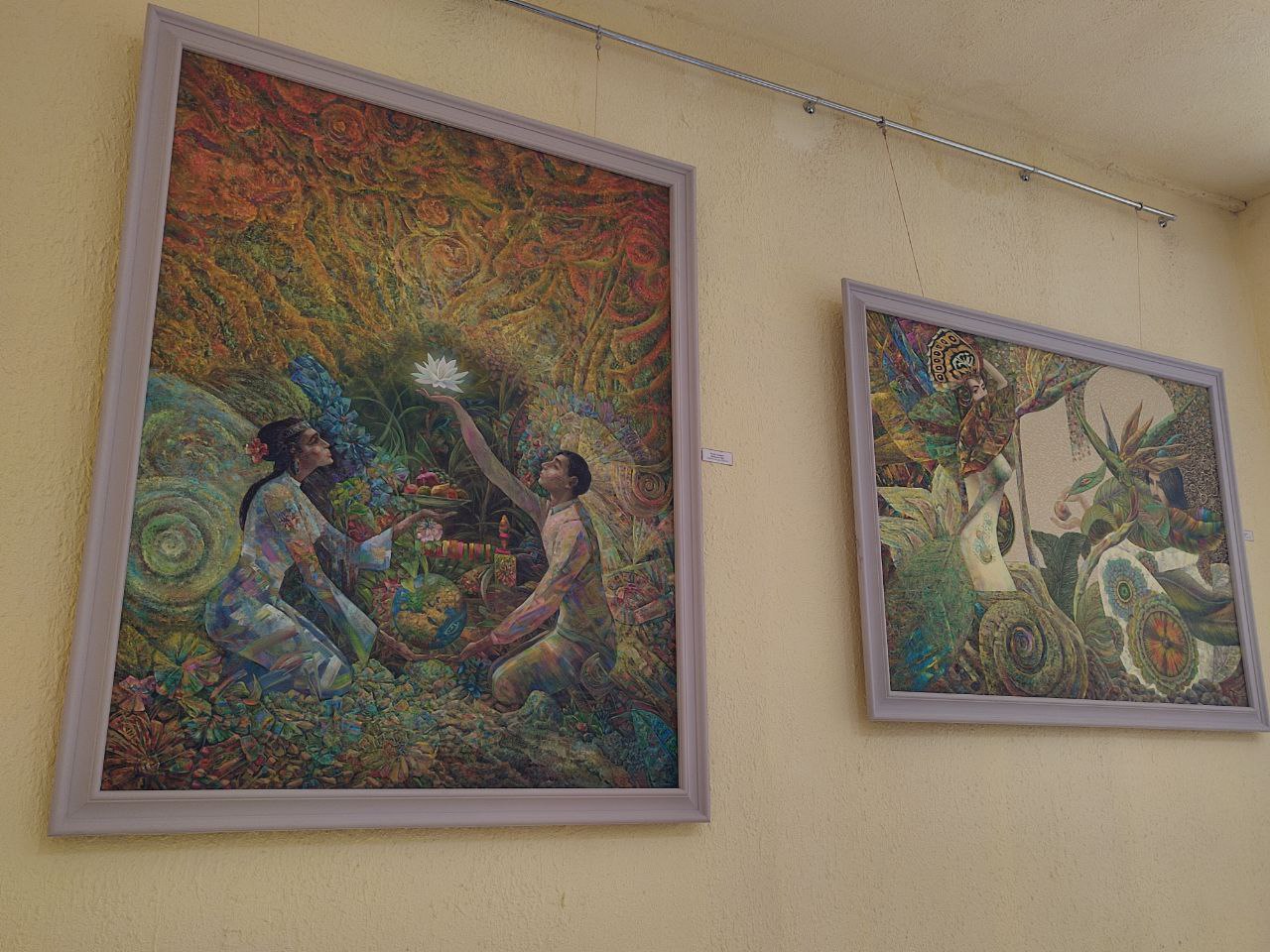 “Nuqtalar tutashganda” ko‘rgazmasi: Jizzax zamonaviy rassomlarining ijodiy muloqoti