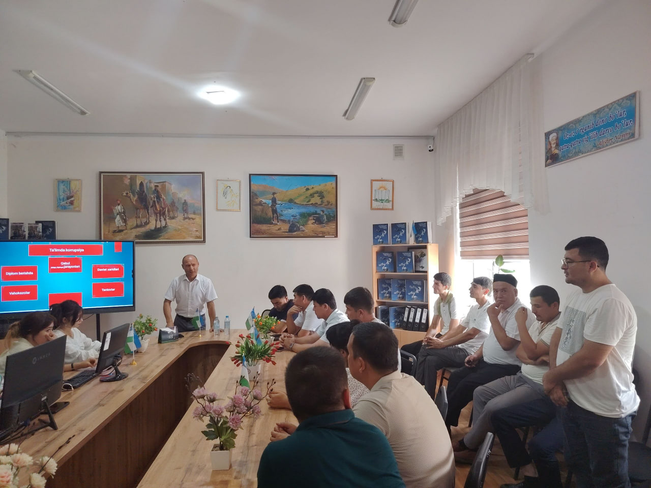 Surxondaryo ixtisoslashtirilgan san’at maktab-internati faoliyati o‘rganildi