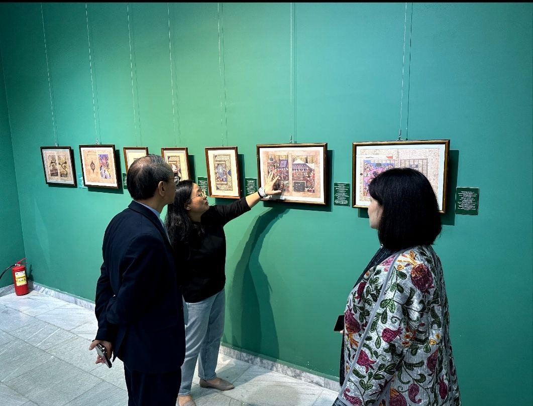 Kamoliddin Behzod nomidagi Sharq miniatyura san’ati muzeyiga Shanxay muzeyi vakillari tashrif buyurdi