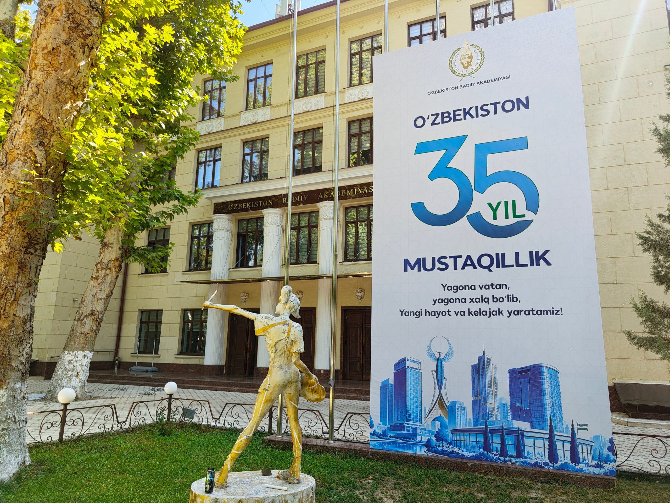 O'zbekiston Badiiy akademiyasida Mustaqillikning 35 yilligiga izchil tayyorgarlik ko'rilmoqda