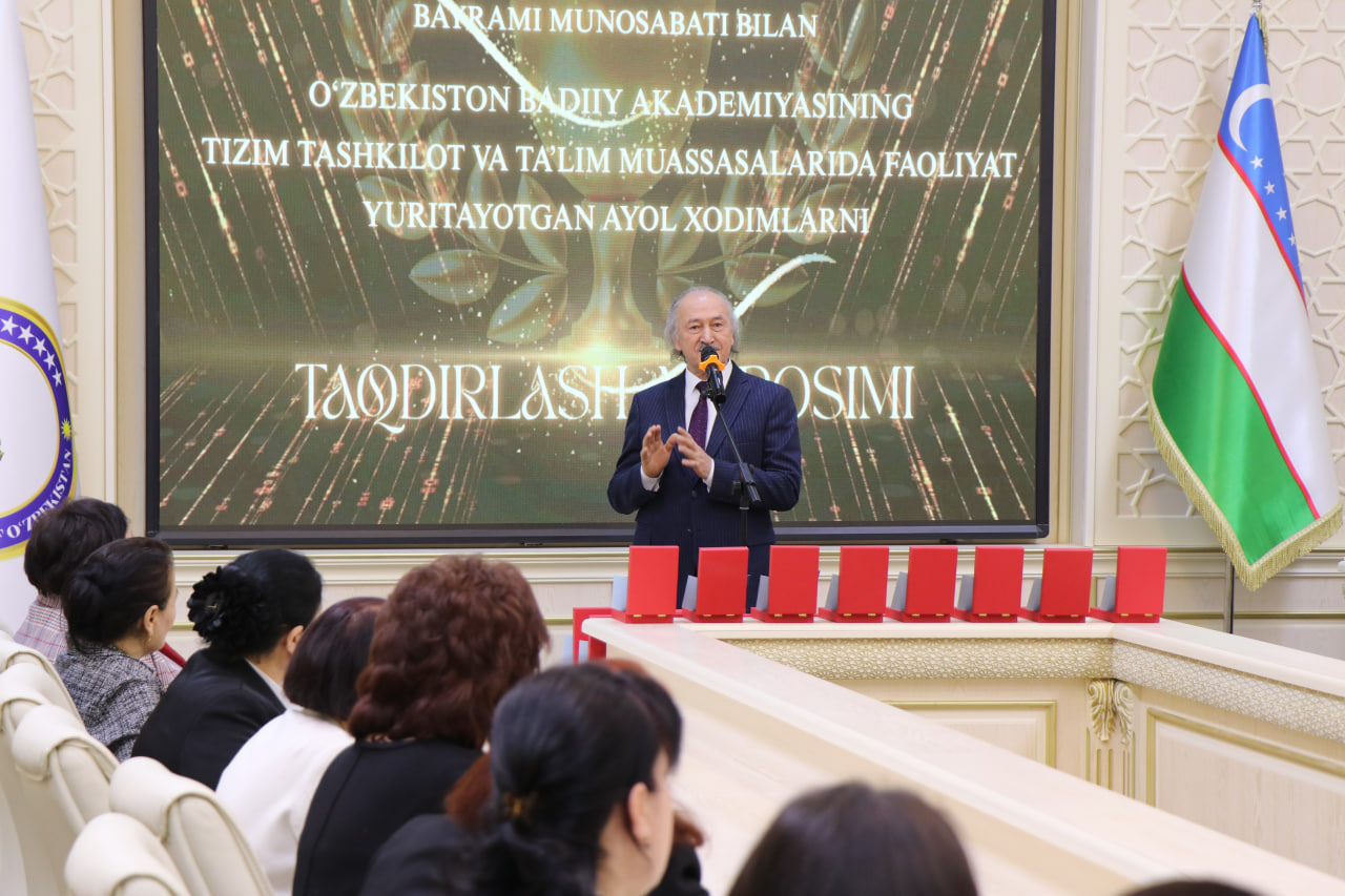 O‘zbekiston Badiiy akademiyasi xotin-qizlarini taqdirladi