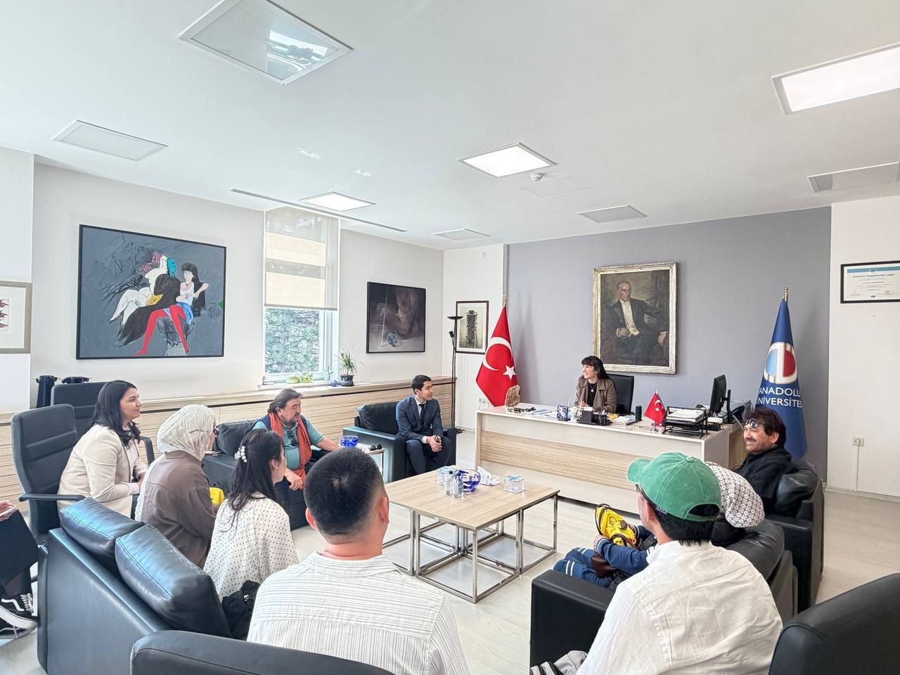 Markaz delegatsiyasi Turkiya Respublikasining Anadolu universitetiga tashrif buyurdi.