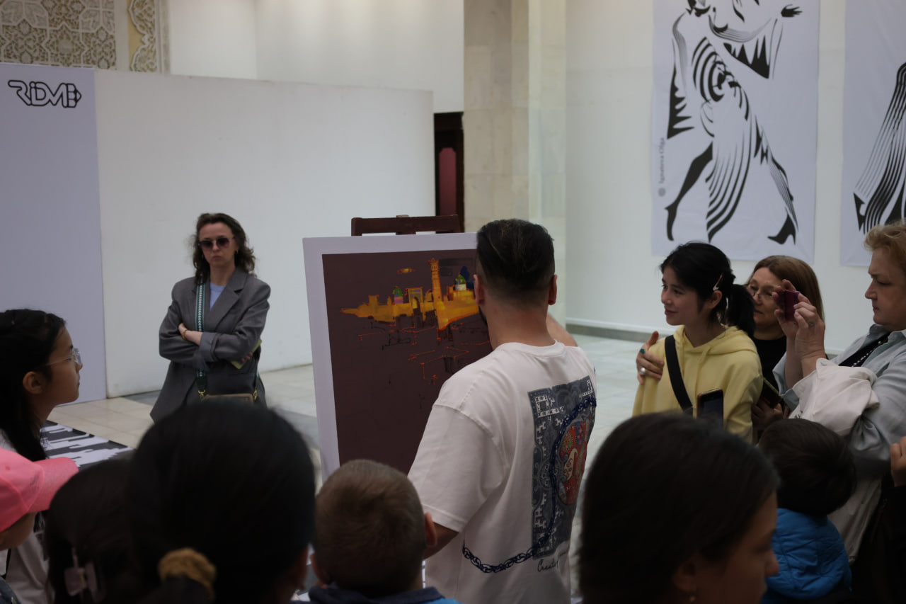 Umar Rajabov tomonidan rangtasvir bo‘yicha mahorat darsi tashkil etildi