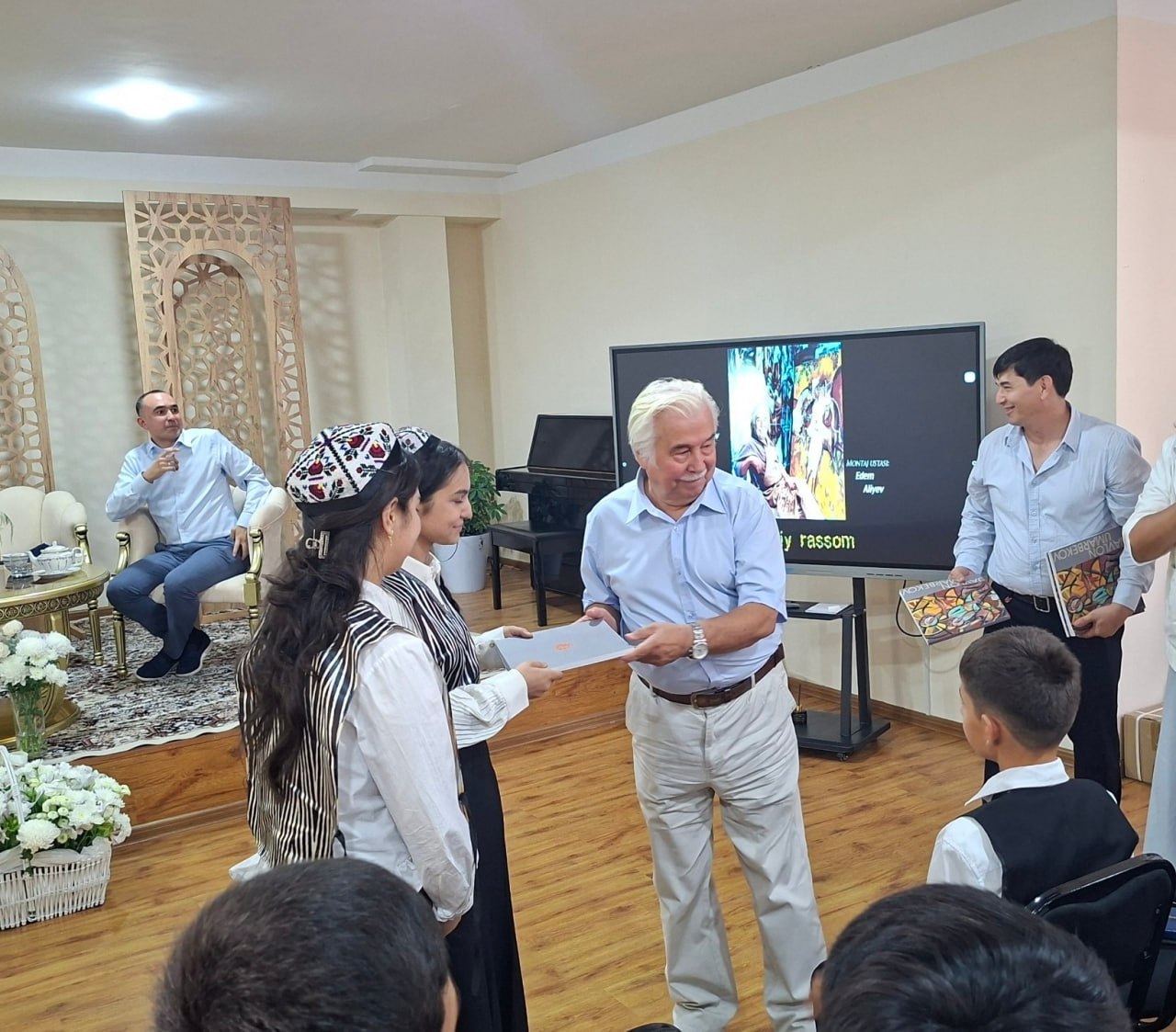 O‘zbekiston xalq rassomi, akademik bilan uchrashuv bo‘lib o‘tdi