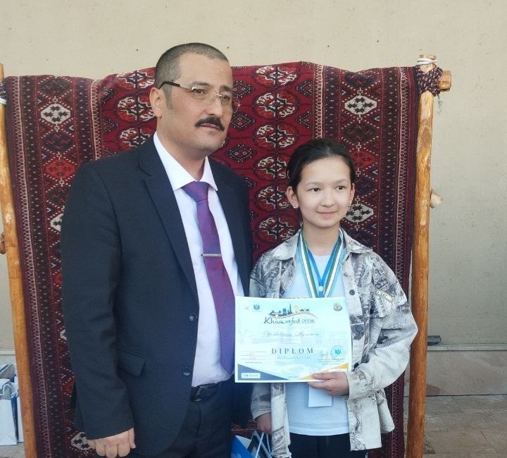 “Khiva art fest-2026” da  oʻquvchimiz  1-oʻrinni  egalladi