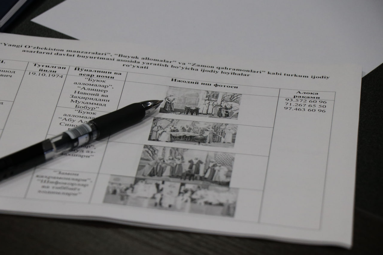 Состоялось заседание совета Академии художеств Узбекистана.