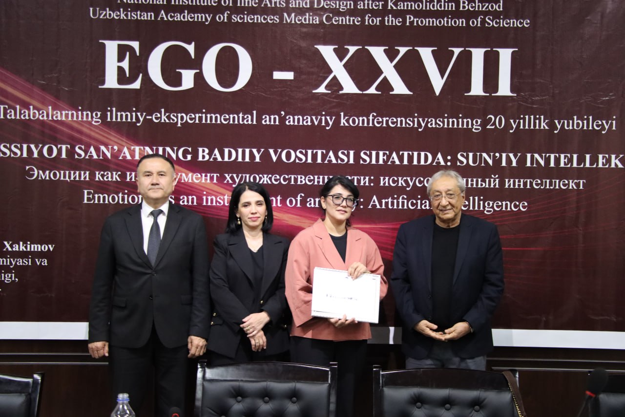 “EGO XXVII. Hissiyot san’atning badiiy vositasi sifatida: sun’iy intellekt” mavzusida ilmiy-eksperimental konferensiya o‘tkazildi.