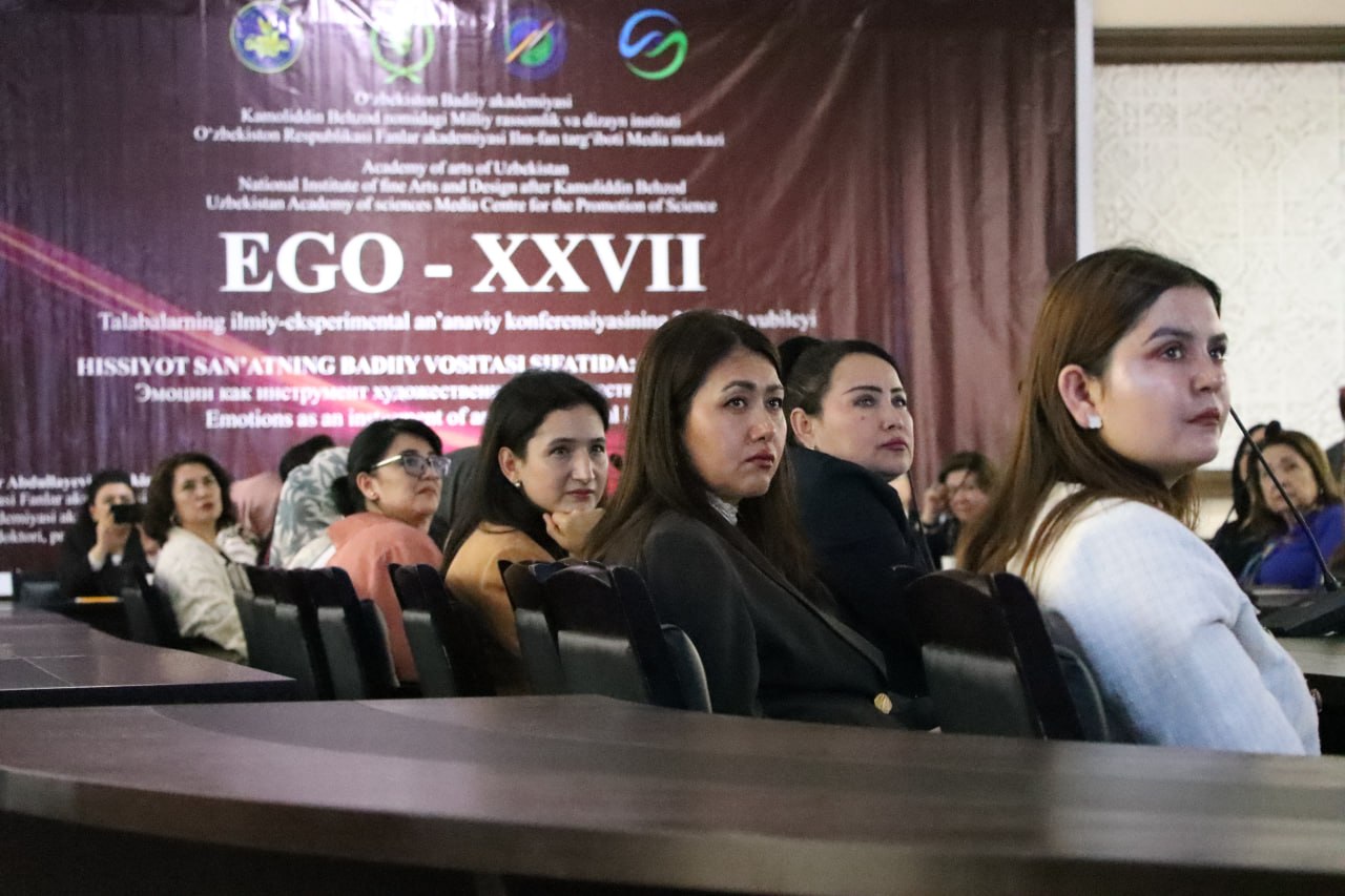 “EGO XXVII. Hissiyot san’atning badiiy vositasi sifatida: sun’iy intellekt” mavzusida ilmiy-eksperimental konferensiya o‘tkazildi.