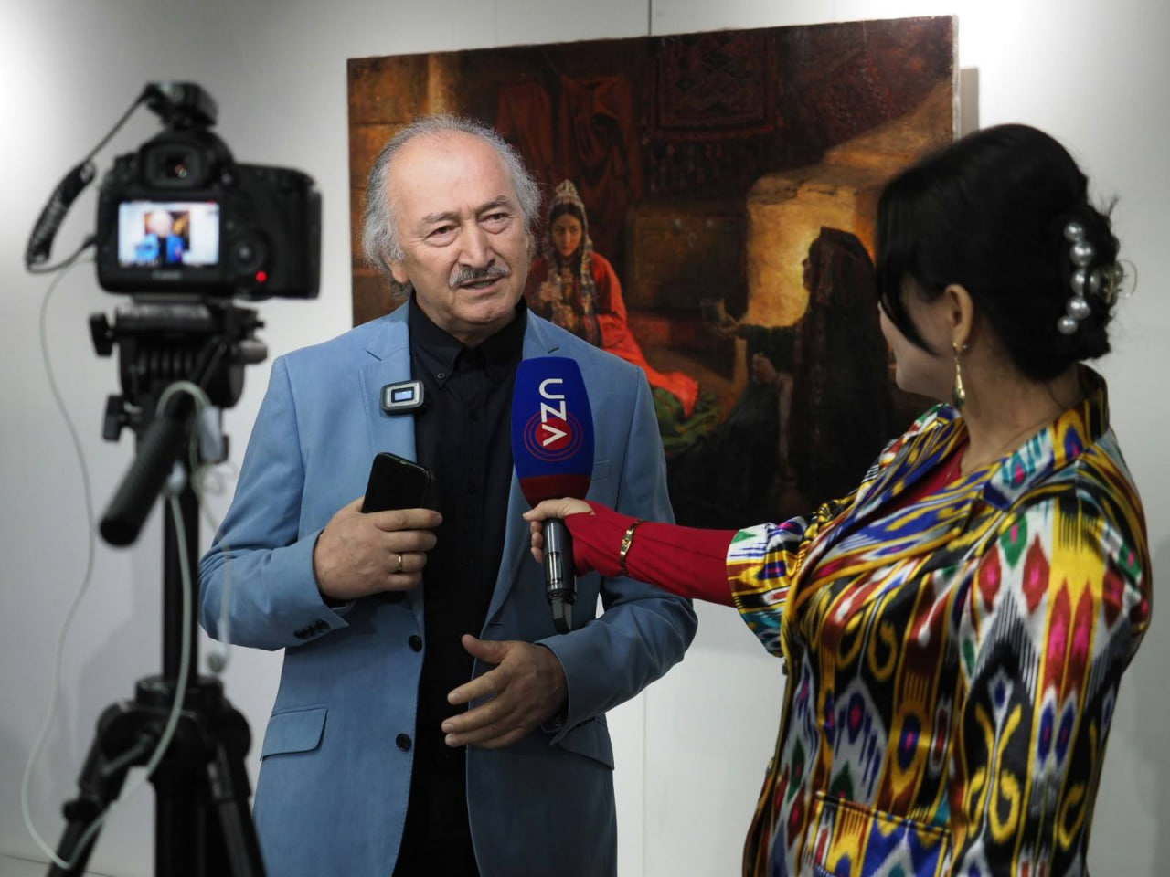 Turkmaniston rassomlari asarlari XI Toshkent xalqaro zamonaviy san’at biennalesi doirasida namoyish etilmoqda