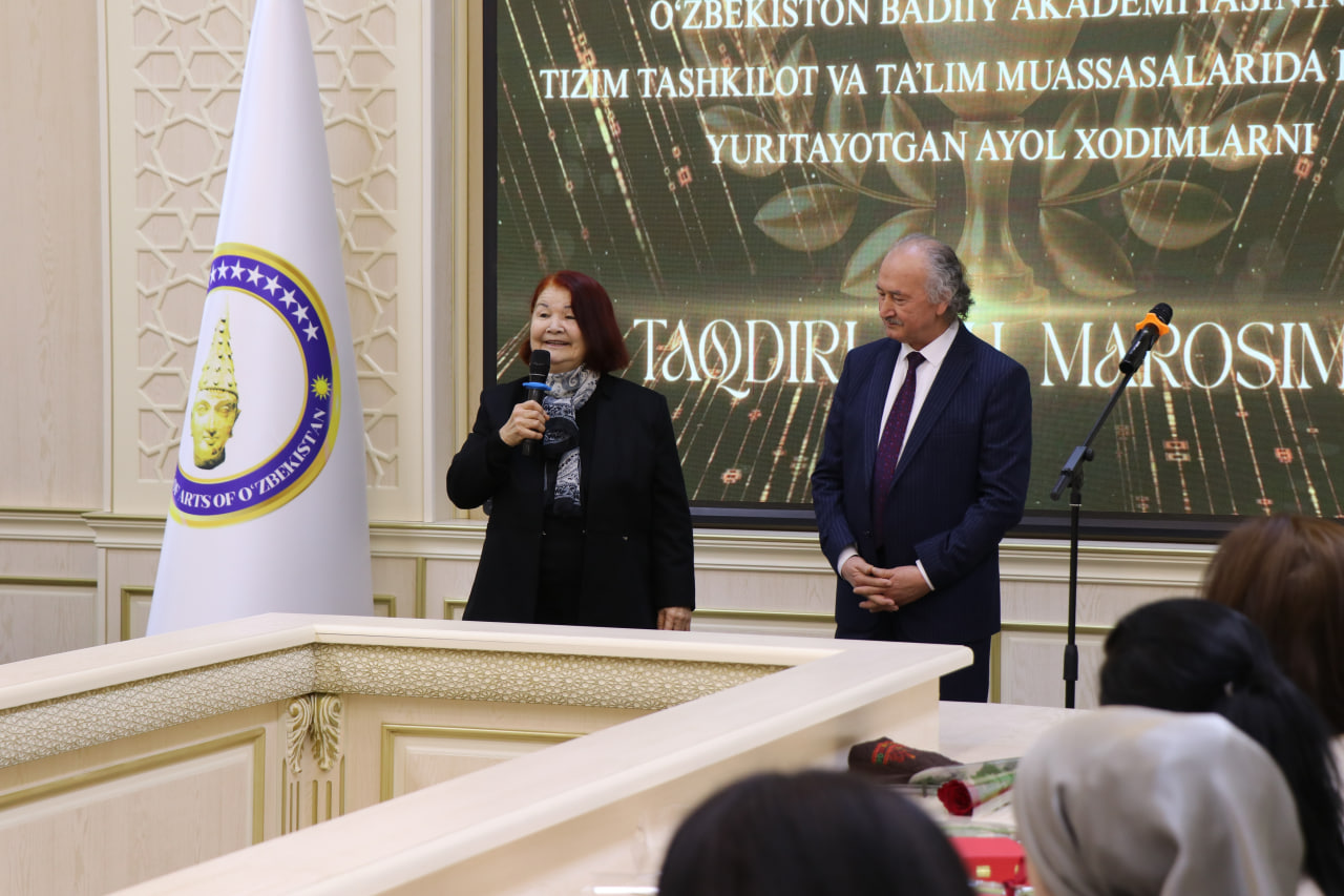 O‘zbekiston Badiiy akademiyasi xotin-qizlarini taqdirladi