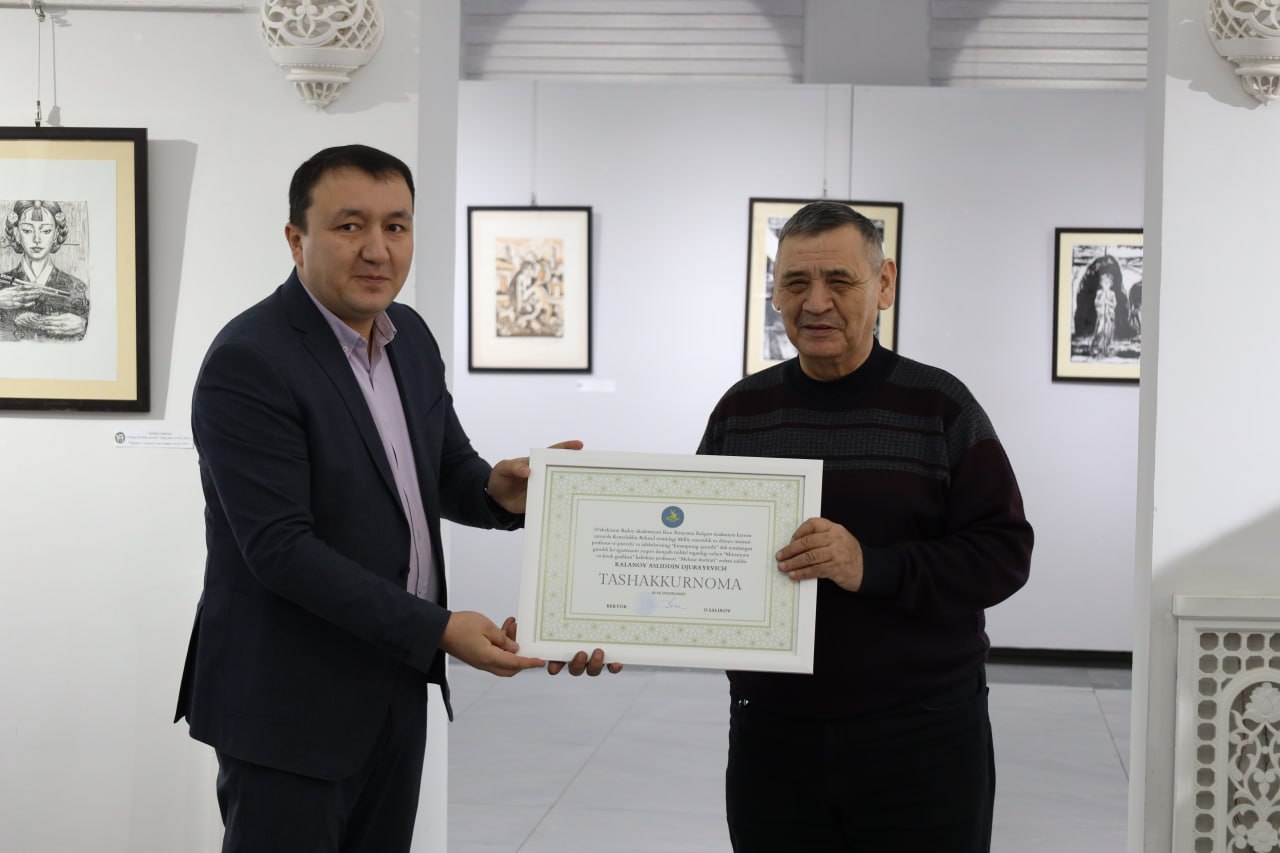 “Estampning qaytishi” nomli grafika ko‘rgazmasining ochildi