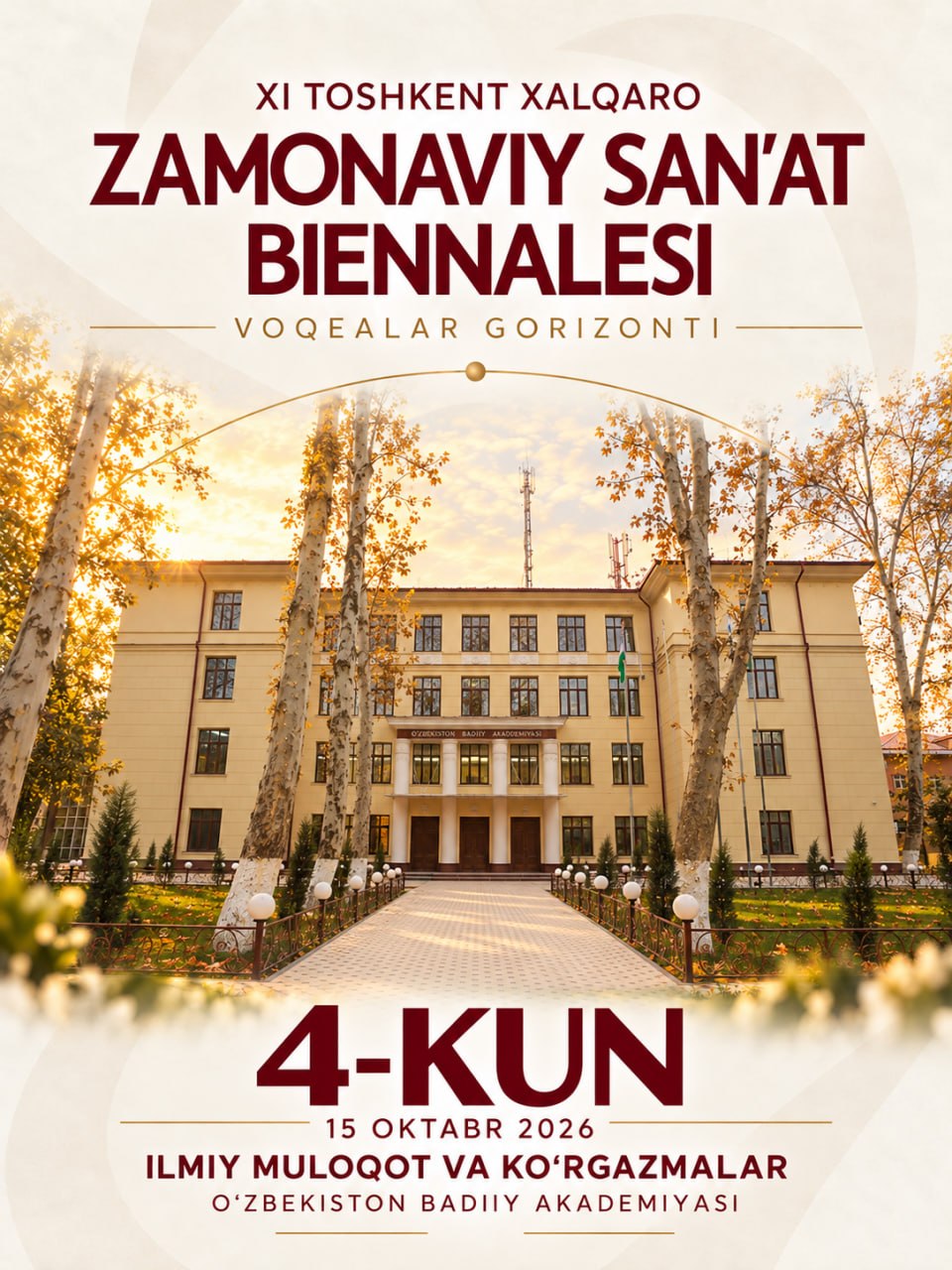 XI TOSHKENT XALQARO ZAMONAVIY SAN’AT BIENNALESI — 4-KUN